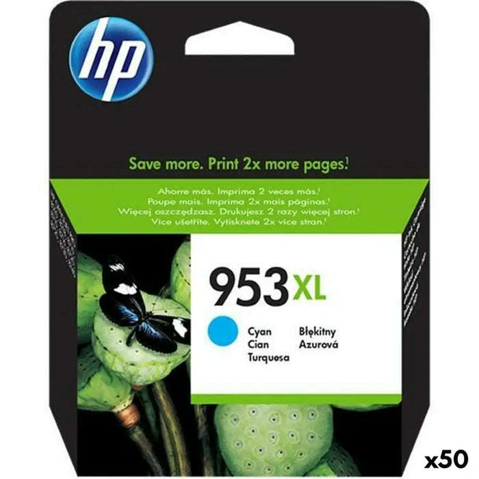 Оригиална касета за мастило HP 953XL Синьо зелен (50 броя)