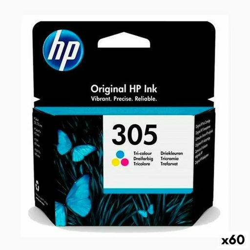 Оригиална касета за мастило HP Nº 305 Трицветен (60 броя)