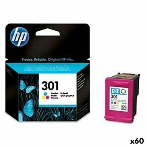 Оригиална касета за мастило HP 301 Трицветен (60 броя)