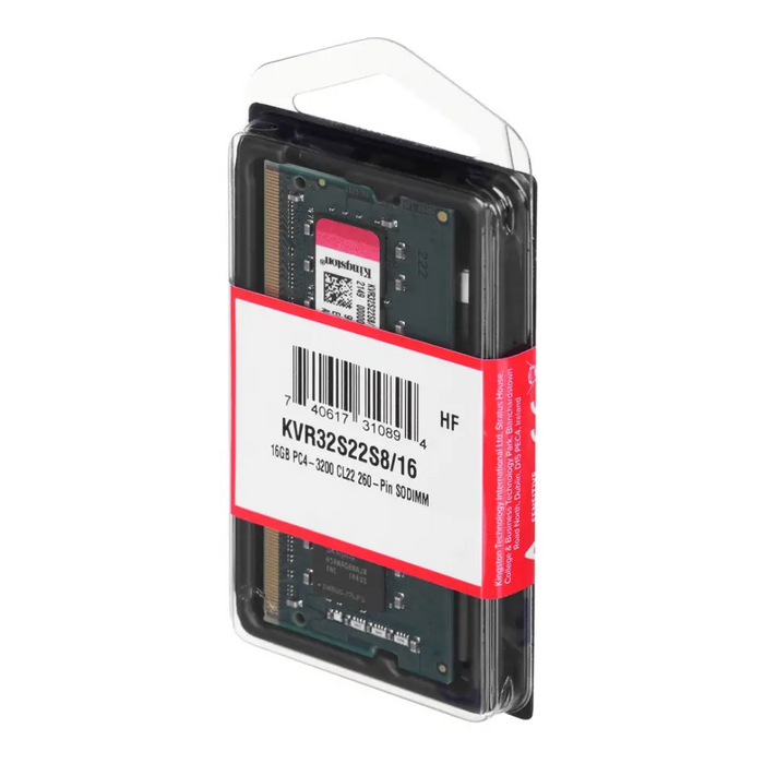 Памет Kingston 16GB SODIMM DDR4 PC4-25600 3200MHz CL22