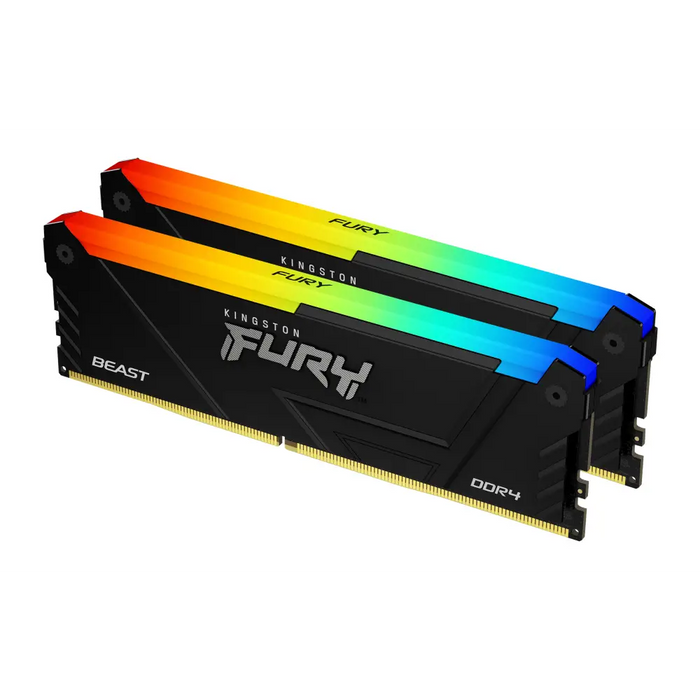 Памет Kingston FURY Beast Black RGB 32GB(2x16GB) DDR4