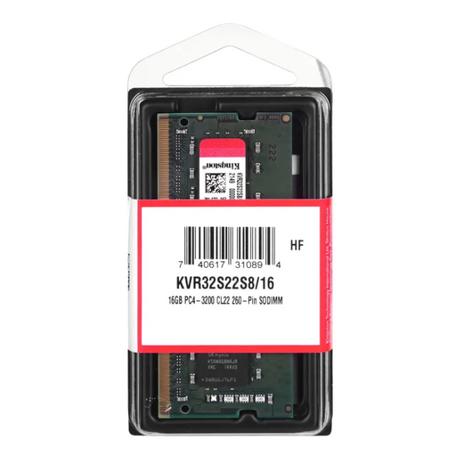 Памет Kingston 16GB SODIMM DDR4 PC4-25600 3200MHz CL22