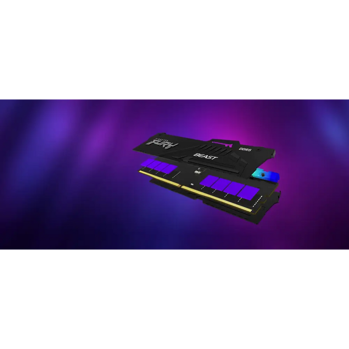 Памет Kingston FURY Beast Black RGB 64GB(2x32GB) DDR5