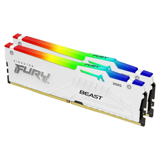 Памет Kingston FURY Beast White RGB 64GB(2x32GB) DDR5