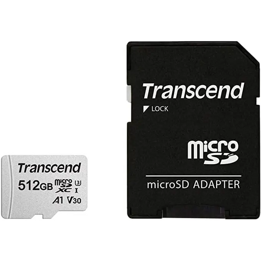 Памет Transcend 512GB microSD UHS - I U3 A1 (with adapter)