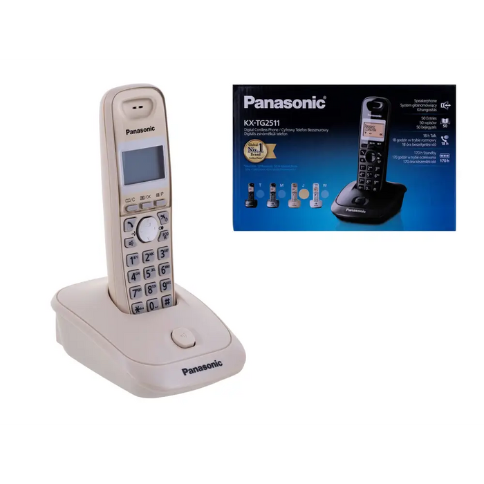 Panasonic KX-TG2511 DECT телефон Caller ID Бежов