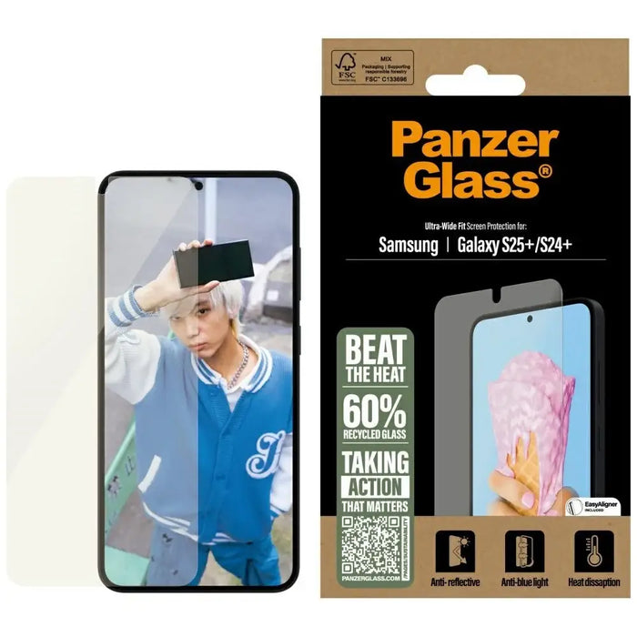 PanzerGlass All-in-One Ultra-Wide Fit Tempered Glass