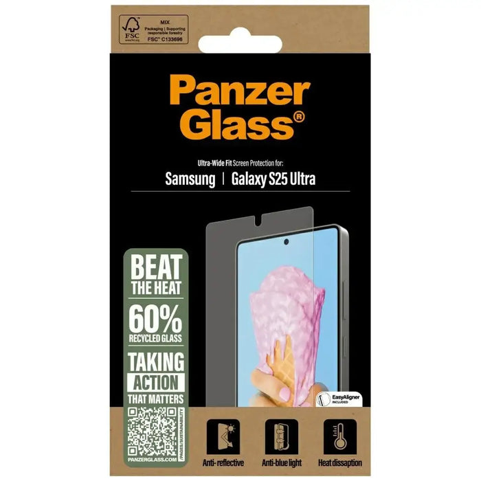 PanzerGlass All-in-One Ultra-Wide Fit Tempered Glass