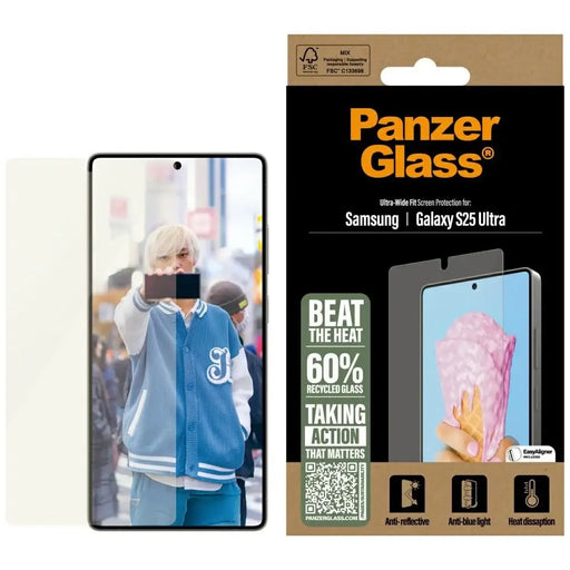 PanzerGlass All-in-One Ultra-Wide Fit Tempered Glass