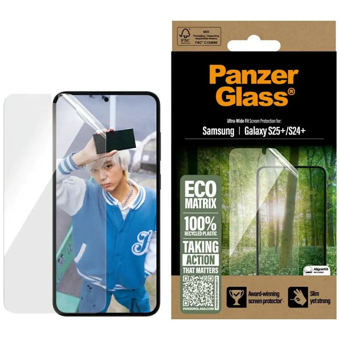 PanzerGlass Eco Matrix Ultra-Wide Fit Tempered Glass