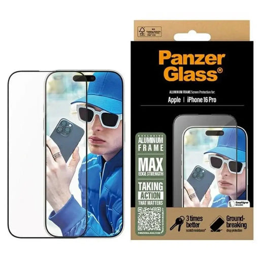 PanzerGlass Screen Protector Алуминиева рамка iPhone 16 Pro