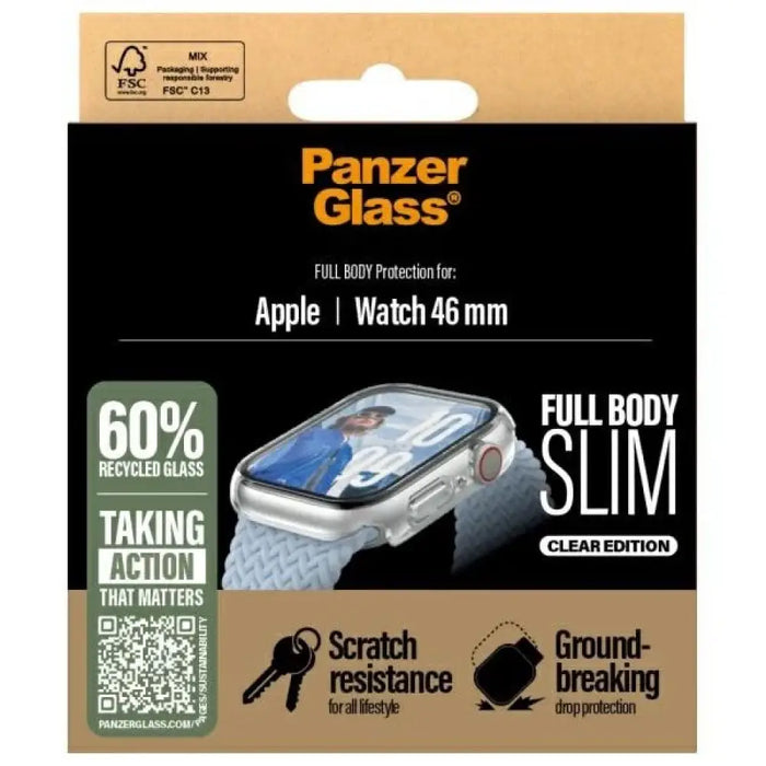 PanzerGlass Snappie Full Body Apple Watch 10 46mm прозрачен