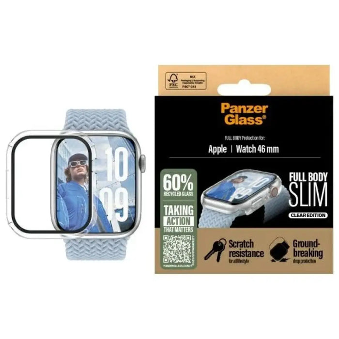 PanzerGlass Snappie Full Body Apple Watch 10 46mm прозрачен