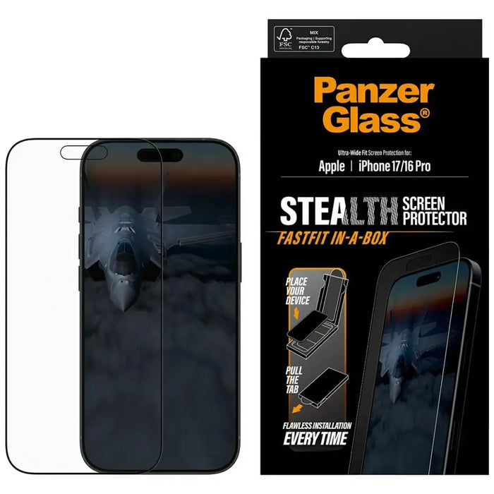 PanzerGlass Stealth Ultra-Wide Fit Fastfit Tempered Glass