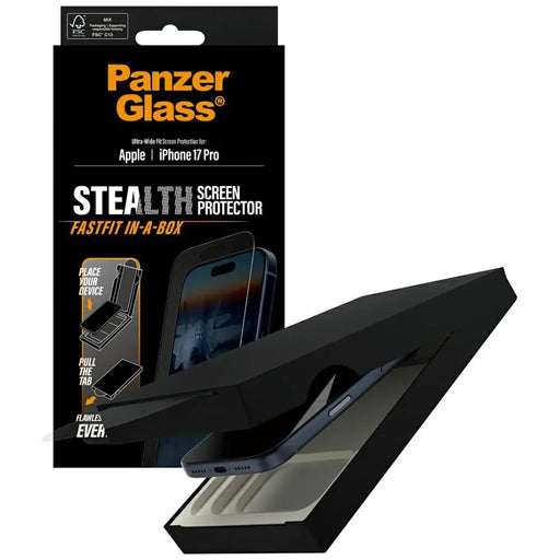 PanzerGlass Stealth Ultra-Wide Fit Fastfit Tempered Glass
