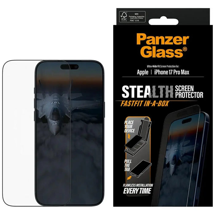 PanzerGlass Stealth Ultra-Wide Fit Fastfit Tempered Glass