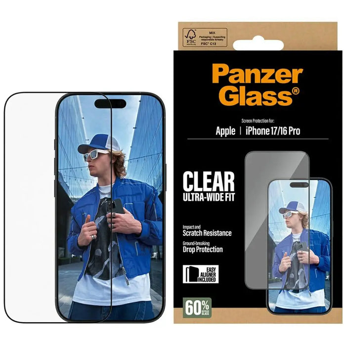 PanzerGlass Ultra-Wide Fit EasyAligner Tempered Glass