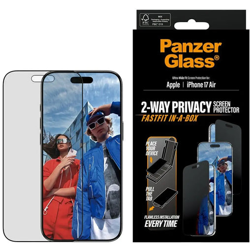 PanzerGlass Ultra-Wide Fit Fastfit Privacy Glass за iPhone