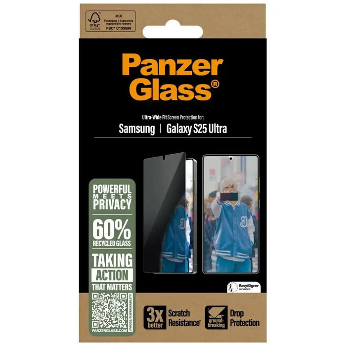 PanzerGlass Ultra-Wide Fit Privacy Glass за Samsung Galaxy