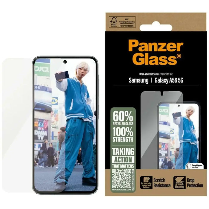 PanzerGlass Ultra-Wide Fit Tempered Glass за Samsung Galaxy