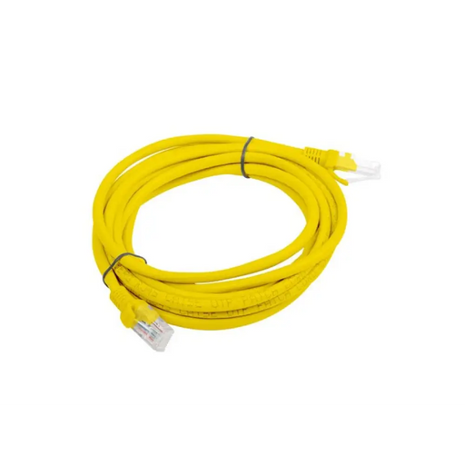 PATCHCORD KAT.5E UTP 3M ŻÓŁTY FLUKE PASSED LANBERG 10 PACK