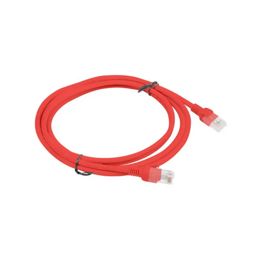 PATCHCORD KAT.6 UTP 2M CZERWONY FLUKE PASSED LANBERG 10-PACK