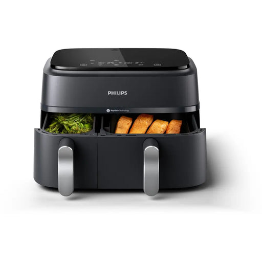 PHILIPS Airfryer Series 3000 Двойна кошница 8 предварително