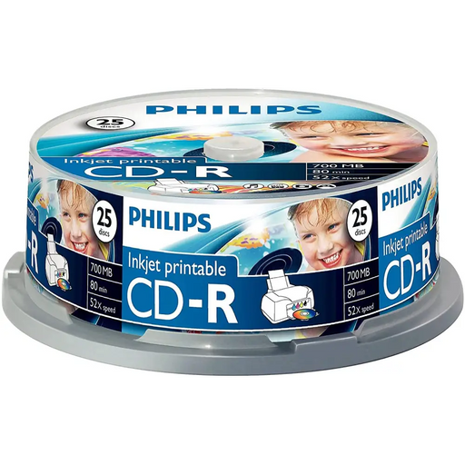 Philips CD-R Printable 25 броя в шпиндел