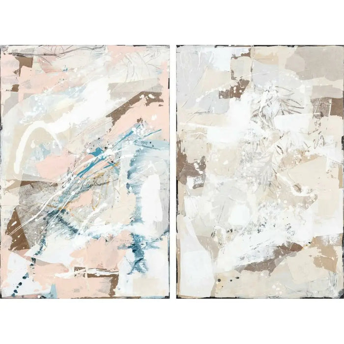 Пластно DKD Home Decor Абстрактен Град 100 x 4 x 150 cm 150