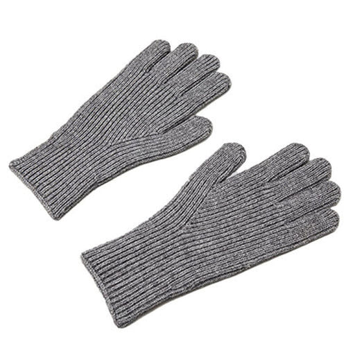 Плетени ръкавици за телефон с отвор за пръстите HQWear сиви