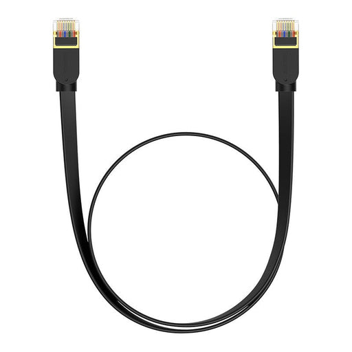 Плосък мрежов кабел Baseus Cat 7 UTP Ethernet RJ45 1 m черен
