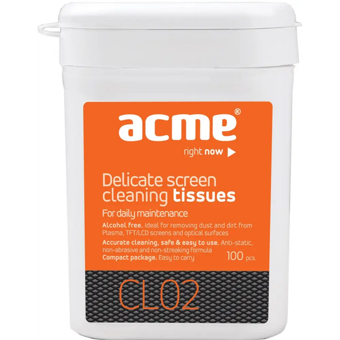 Почистващ препарат ACME CL02 Screen cleaning tissues TFT/LCD