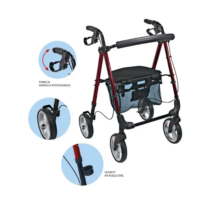 Поддръжка за рехабилитация 4 колела Prestig Ultra light