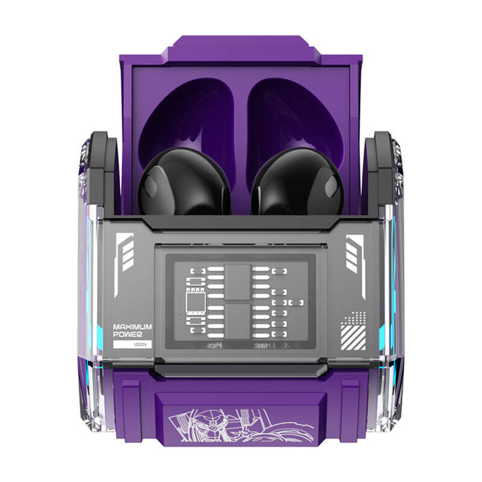 Безжични слушалки Transformers MG-C03, Bluetooth 5.2, лилави
