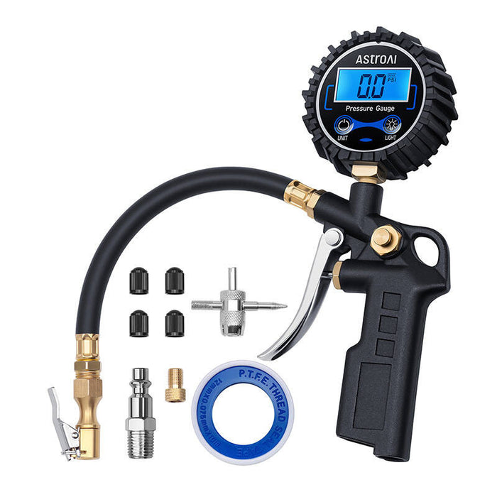 Пистолет с дигитален манометър за гуми AstroAI GL-1402A, 250PSI