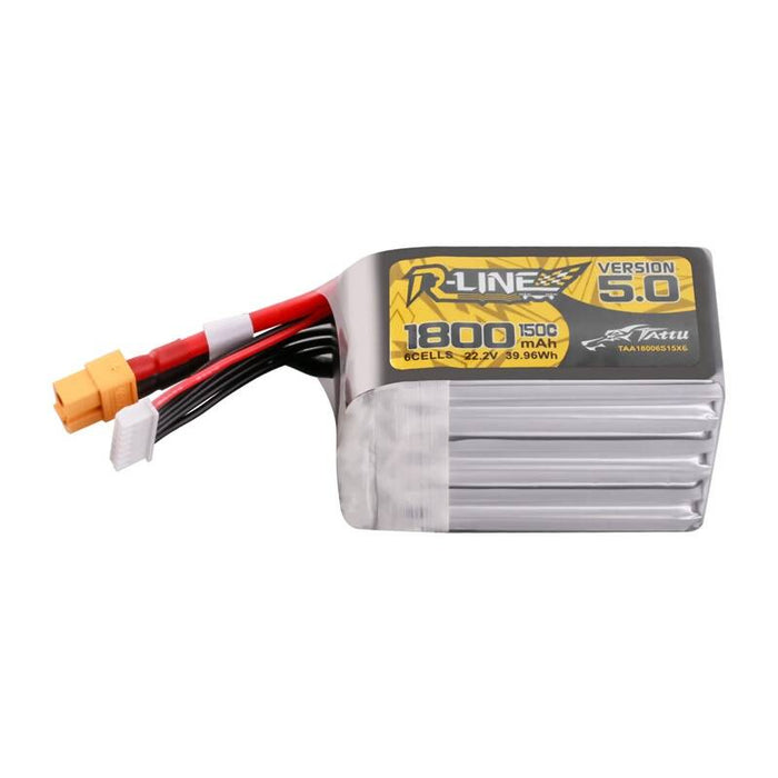 Батерия Lipo Tattu R-Line Version 5.0, 1800mAh, 22.2V, 150C, 6S, XT60