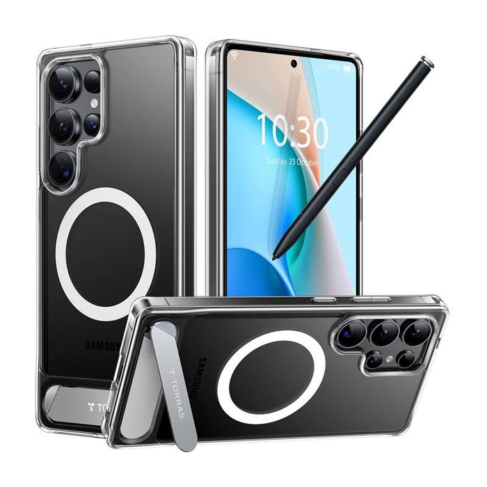 Кейс Torras Pstand Series за Samsung S25 Ultra, прозрачен