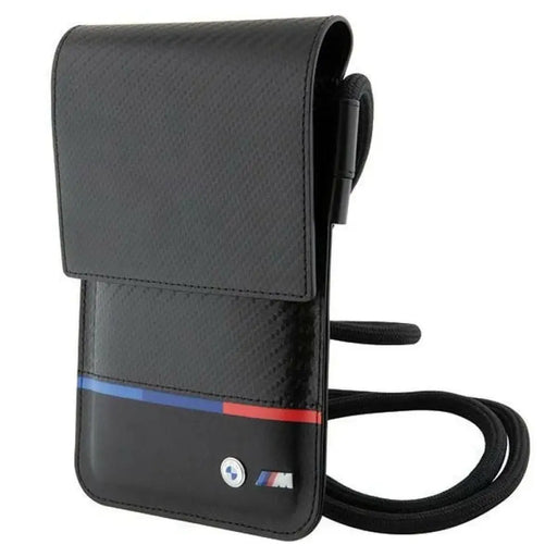 Портфейлна чанта BMW Carbon Tricolor Line - черна