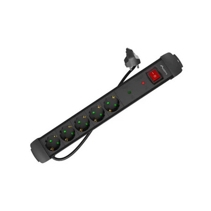 Предпазител от пренапрежение Lanberg sp1 3m 5x шуко