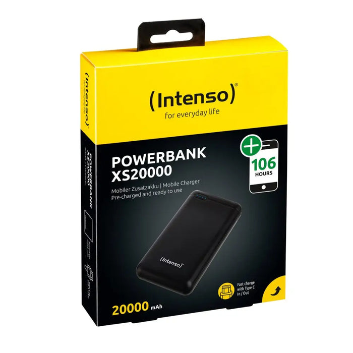 Преносима батерия Powerbank INTENSO Черен 20000 mAh