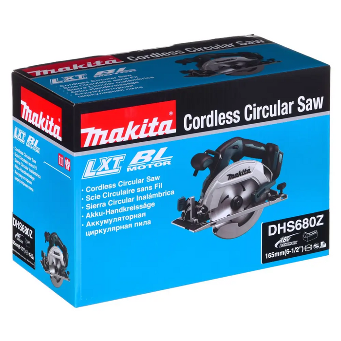 Преносим циркуляр Makita DHS680Z тюркоаз 5000 RPM 18 V