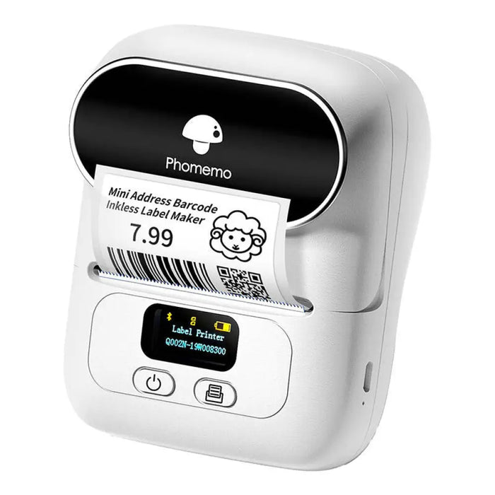 Преносим етикетен принтер Phomemo M110 бял
