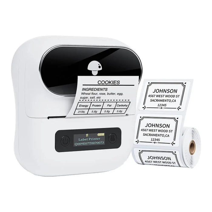 Преносим етикетен принтер Phomemo M220 бял