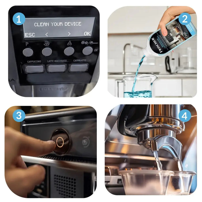 Препарат за почистване на кафе машини Frischer 0.25л