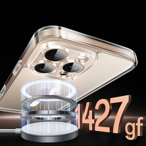 Прозрачен магнитен калъф Ugreen Classy с MagSafe за iPhone