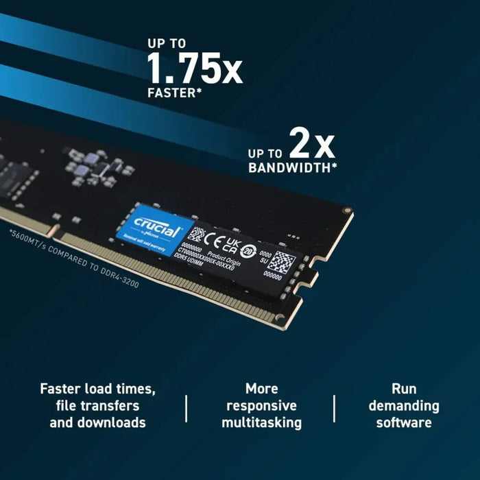 RAM памет Crucial CT8G56C46U5 8 GB DDR5 SDRAM DDR5 5600 MHz