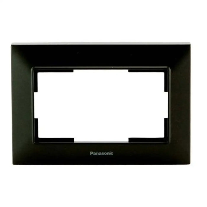 РАМКА ЗА ДВОЕН КОНТАКТ ЧЕРНА PANASONIC ARKEDIA SLIM