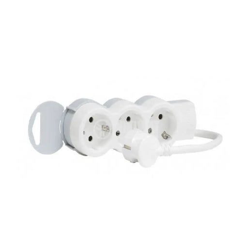 РАЗКЛОНИТЕЛ 3х ШУКО С КАБЕЛ 1,5м LEGRAND - БЯЛ/СИВ