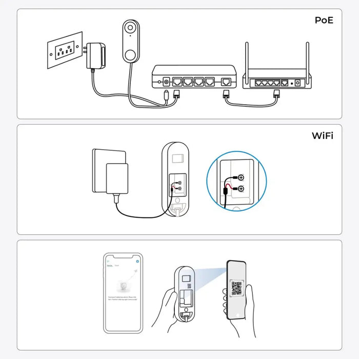 Reolink D340W - 5MP видео звънец със звънец 2,4/5 GHz Wi-Fi