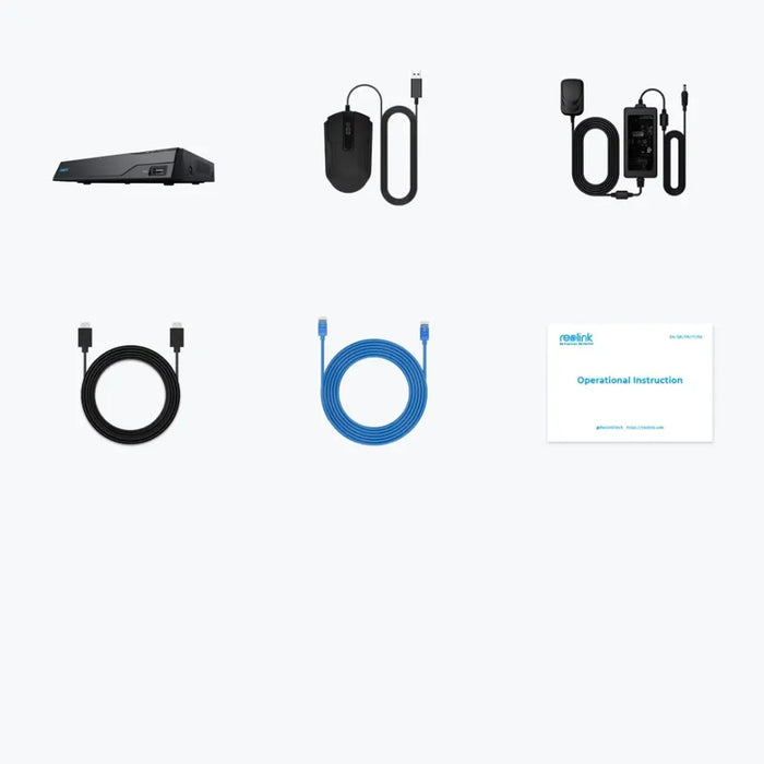 Reolink NVS8 - 8-канален PoE NVR за 24/7 запис поддръжка